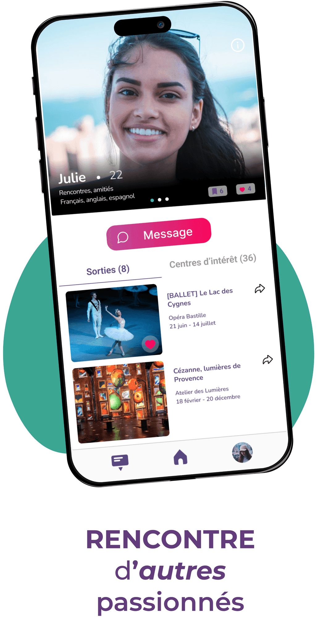 Capture d'écran COMPLICES — Sorties culturelles partagées